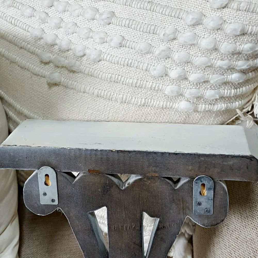 SHABBY Distressed CHIC WOOD WALL SHELVES